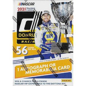 2021 Donruss Series NASCAR Blaster Box with 1 Autograph or Memorabilia Card Plus Chance at Retail Exclusive Checkers in Saudi Arabia