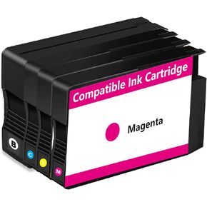 KUF Remanufactured Ink Cartridges Replacement with V21.2.1 Chips (Black, Cyan, Magenta, Yellow, 4-Pack) in Kuwait
