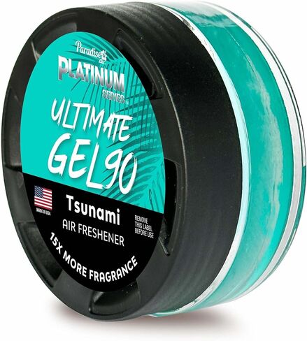 Paradise Air Platinum Series Ultimate Gel 90 Air Freshener, Net Weight 30g, Tsunami (Single) in Kuwait