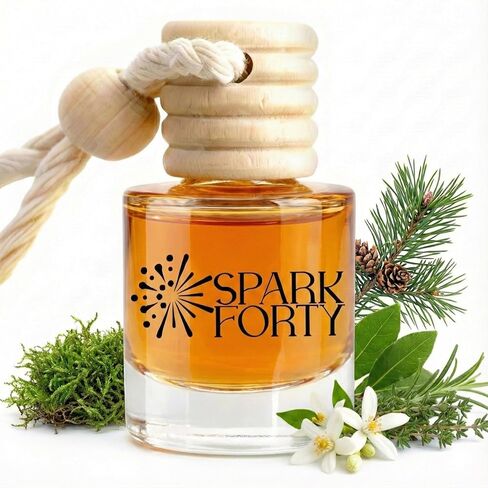 Forest Woods Car Perfume Car Air Freshener 30-Day Luxury Essential Oil Cologne Scent Gift Set for Men & Women, Pine & Cedar Long-Lasting Truck SUV Diffuser in Saudi Arabia