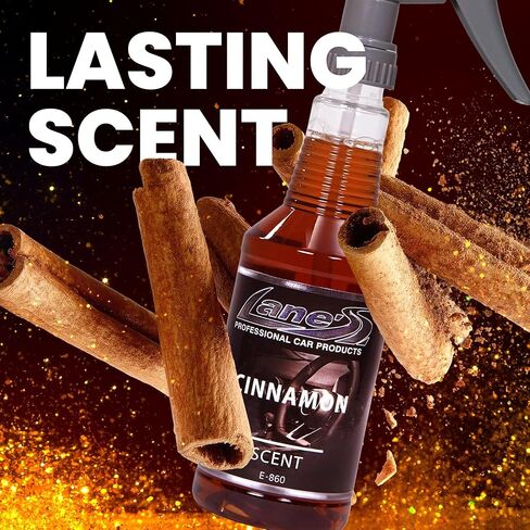 Lane's Premium Car Air Fresheners - Cinnamon Scent Water Based - 16oz Eliminate Bad Odors of Pet & Food From Car Interior Leather, Carpet, Upholstery Great For Cars, Trucks, SUVs, RVs & More in Saudi Arabia