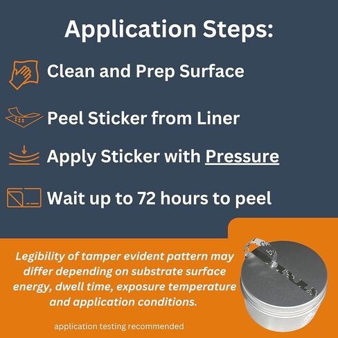 Tamper Evident Stickers, Security Stickers, 100 Tamper Proof Labels per Pack (White, 0.5" X 2.875") in Saudi Arabia