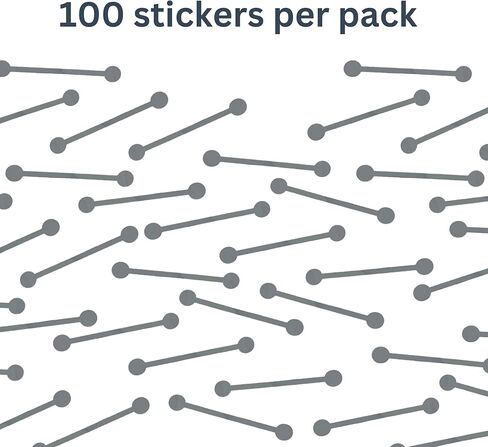 Tamper Evident Stickers, Security Stickers, 100 Tamper Proof Labels per Pack (White, 0.5" X 2.875") in Saudi Arabia