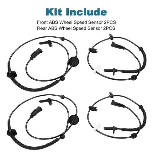 4 PCS ABS Wheel Speed Sensors Compatible with Buick Enclave 2008-2017, Chevrolet Traverse 2009-2017, GMC Acadia 2007-2016, Saturn Outlook 2007-2010 Replacement for 10391044 22739728 22951116 in Kuwait