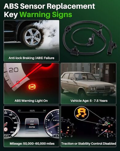 Carbhub ABS Wheel Speed Sensor 4Pcs Compatible with Chevy 2011-2014 Cruze, Buick 2012-2017 Verano Sedan, Chevrolet 2011-2015 Volt Front Rear & Left Right ABS Sensor in Kuwait