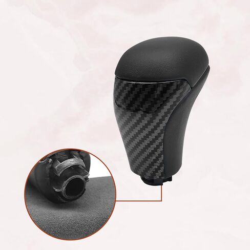 Gear Shift Knob Compatible with Toyota Highlander 2014-2019 Tacoma 2016-2021 Land Cruiser 2015-2020 Fortuer 2016-2022 Shifter Knob Handle Black Leather Carbon Fiber Pattern in Saudi Arabia
