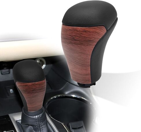 Gear Shift Knob Compatible with Toyota Highlander 2014-2019 Tacoma 2016-2021 Land Cruiser 2015-2020 Fortuer 2016-2022 Shifter Knob Handle Black Leather Carbon Fiber Pattern in Saudi Arabia