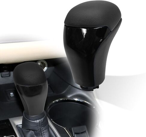 Gear Shift Knob Compatible with Toyota Highlander 2014-2019 Tacoma 2016-2021 Land Cruiser 2015-2020 Fortuer 2016-2022 Shifter Knob Handle Black Leather Carbon Fiber Pattern in Saudi Arabia