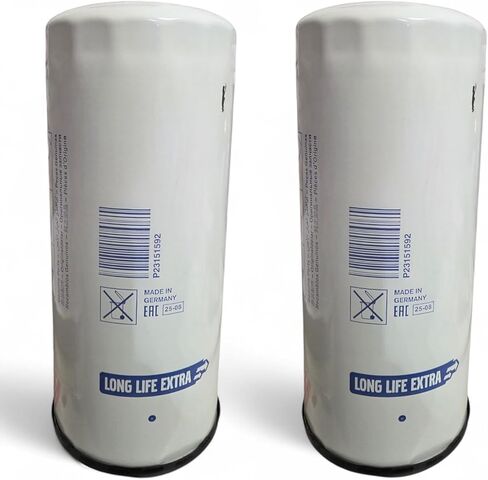 Oil Filter 2 Pack Compatible with Volvo 23151592 – Made in Germany – For Volvo Diesel Engines in Kuwait