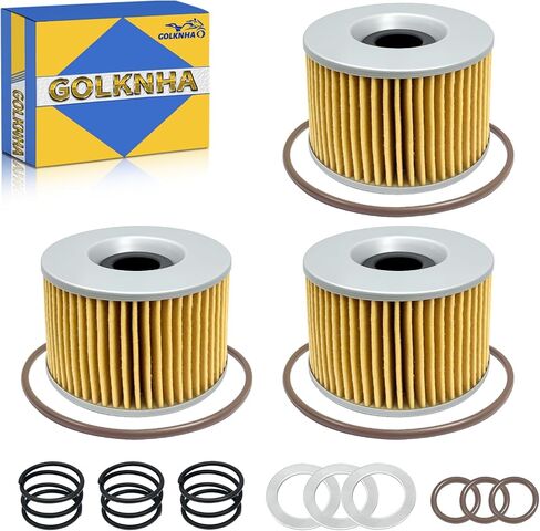 1 PCS Oil Filter Compatible with Kawasaki Ninja 250R Ninja 600R Eliminator 250 KZ400 550 650 750 1000 Concours 1000 ZG1000A OEM #16099-003 92081-1018 in Kuwait