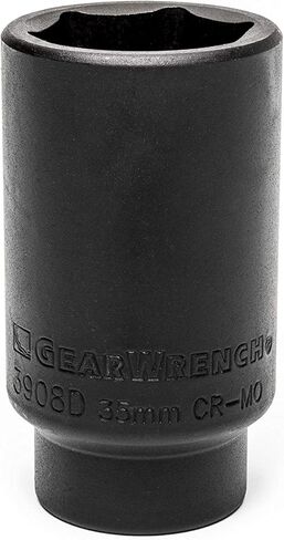 GEARWRENCH 1/2" Drive Deep Axle Nut Socket GM 35mm, 6 Point - 3908D in Kuwait