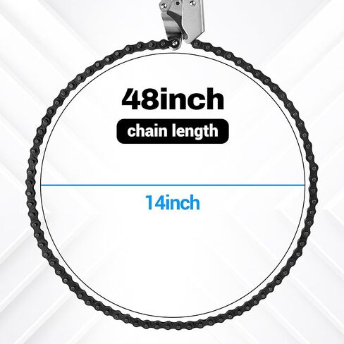 PCA2048 Heavy Duty Pipe Alignment Chain Pliers – 14" Max Diameter, Replaceable Nickel Plated 48" Chain, Adjustable Stainless Steel Contacts in Saudi Arabia