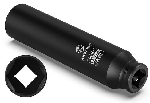 Heavy Duty 1/2" Drive 1-1/16" Truck Cage Bolt Socket, 6.3" Anti-Break Cr-Mo Extra Deep Spring Brakes Bolts Impact Socket with 6-Point Radius Corner Design in Saudi Arabia