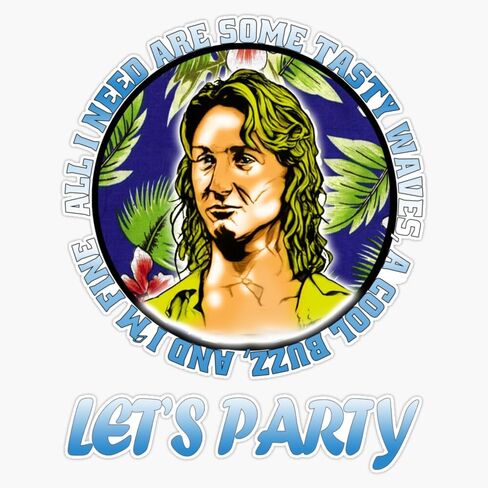 Jeff Spicoli Vinyl Sticker Waterproof Decal Laptop Wall Window Bumper Sticker 5" in Kuwait