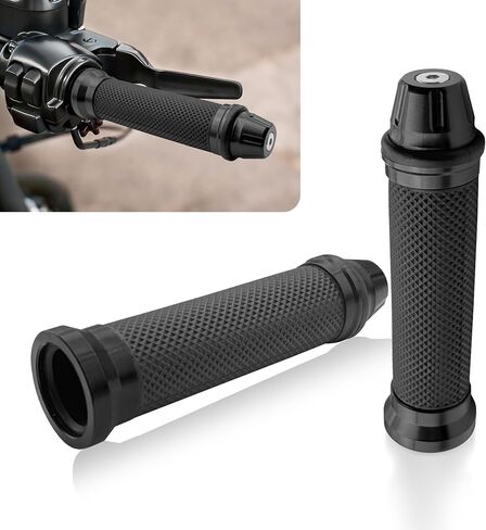 2PCS 7/8" Motorcycle Grips, Dirt Bike Grip, Universal Handlebar Grips Soft Rubber Motorcycle Grip 22mm 24mm for Motocross ATV (Orange) in Saudi Arabia