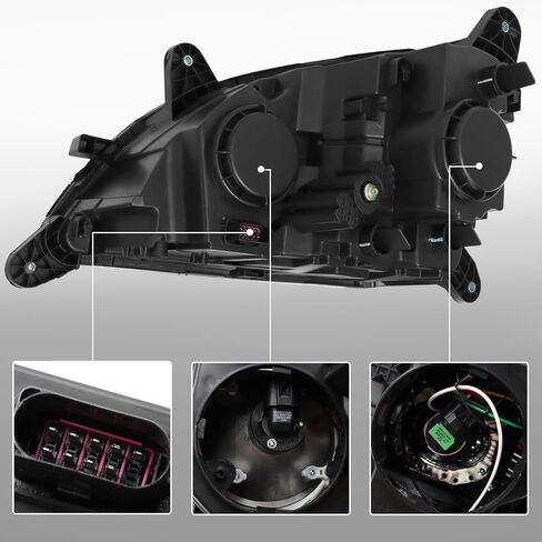 مجموعة المصابيح الأمامية الهالوجين اليسرى من aostirmotor مناسبة لمصابيح أمامية 2013-2020 Peterbilt 579 متوافقة مع 2011-2018 Peterbilt 587 (جانب السائق) in Kuwait