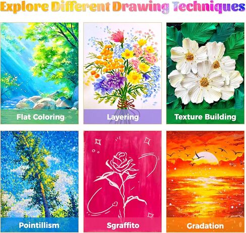 WINSONS 65 PCS Oil Pastel Set, 48 Soft Colors & Extra 4 White Pastels, Complete Art Kit with Holder, Scraper, Sharpener & Pastel Paper – Non-Toxic, Smooth Blending for Artists & Beginners in Saudi Arabia