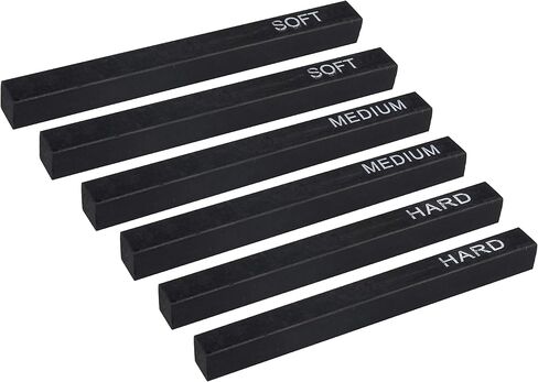 MyLifeUNIT Compressed Charcoal, Square Vine Charcoal Sticks for Drawing, Pack of 6 (2 Soft, 2 Medium and 2 Hard) in Kuwait
