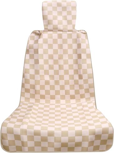 3tyto Universal Car Seat Covers, Waterproof Neoprene Seat Covers - Waterproof & Sweatproof, Machine Washable, Non-Slip Seat Protector for Car, Truck, SUV, Van (Checkered, 2 Pack) in Saudi Arabia