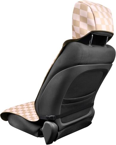 3tyto Universal Car Seat Covers, Waterproof Neoprene Seat Covers - Waterproof & Sweatproof, Machine Washable, Non-Slip Seat Protector for Car, Truck, SUV, Van (Checkered, 2 Pack) in Saudi Arabia