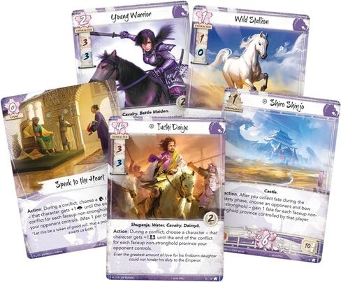 Legend of The Five Rings: The Card Game Warriors of The Wind Clan Pack - Tactical Strategy Game for Kids & Adults, Ages 14+, 2 Players, 45-90 Minute Playtime, Made by Fantasy Flight Games in Kuwait