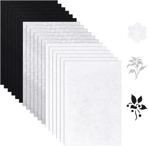 GORGECRAFT 18Pcs 3 Colors Felt Fabric Sheets 0.5mm Thick Soft Nonwoven Squares Pre-Cut Sewing Felt Fleece Pack for Art DIY Crafts Patchwork Projects Black White Gray 30 x 20cm in Saudi Arabia