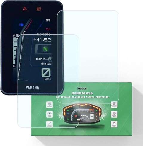 Motorcycle Accessories Nano Glass Dashboard Screen Protector Kit for Yamaha Tenere 700 World Raid 2022-2024 / MT-07 2023-2024 (2 x Ultra Clear) in Kuwait