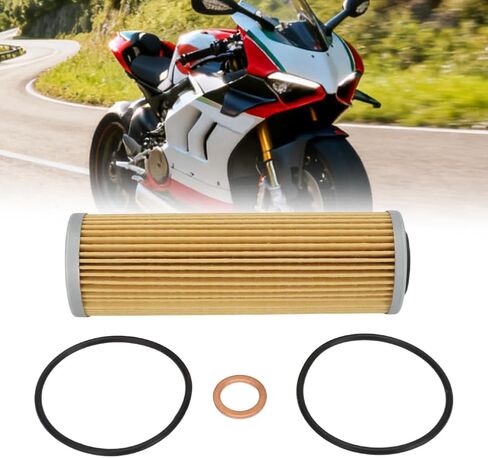 Oil Filter Gasket O-Ring Kit For Ducati For 2018-2023 Panigale V4/2020-2023 Streetfighter V4/2021-2023 Multistrada V4 Part Replacement Number For 44440312B in Kuwait