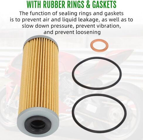 Oil Filter Gasket O-Ring Kit For Ducati For 2018-2023 Panigale V4/2020-2023 Streetfighter V4/2021-2023 Multistrada V4 Part Replacement Number For 44440312B in Kuwait