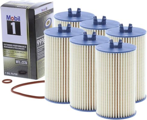 Mobil 1 Extended Performance Oil Filter, M1C-257A | Synthetic Blend, High Efficiency 20,000 Mile Protection | 6 Pack in Kuwait