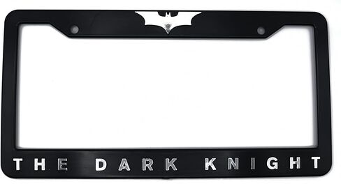 Holder for License Plate for Batman Fans License Plate for Dark Knight Style 3D Raised License Plate Frame, Universal Fit US License Plate Holder for Car Truck SUV, Black ABS Plastic Frame in Saudi Arabia
