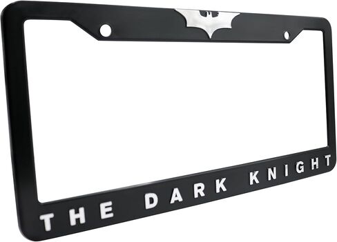 Holder for License Plate for Batman Fans License Plate for Dark Knight Style 3D Raised License Plate Frame, Universal Fit US License Plate Holder for Car Truck SUV, Black ABS Plastic Frame in Saudi Arabia