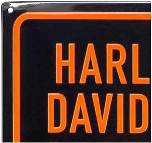 Harley-Davidson Embossed Parking Only B&S Logo Tin Sign - 12 x 15.75 inches in Kuwait
