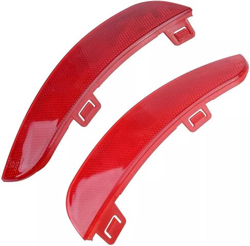 Compatible With VOLVO S40 V50 2008-2015, Pair Left Right Side Rear Bumper Reflector, Bumper Reflector Lens 30763345 30763346 in Saudi Arabia