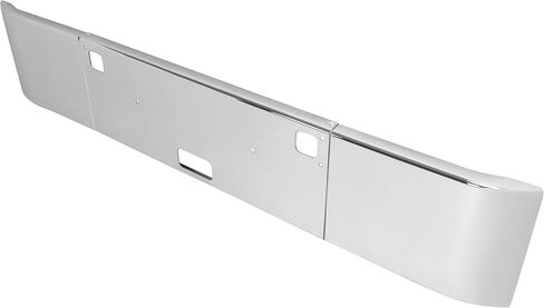 ALMULOO Front Bumper Face Bar Compatible with 1982+ Kenworth W900B / W900L Front Bumper Cover Steel Chrome Silvery in Kuwait