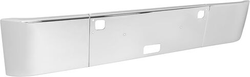 ALMULOO Front Bumper Face Bar Compatible with 1982+ Kenworth W900B / W900L Front Bumper Cover Steel Chrome Silvery in Kuwait