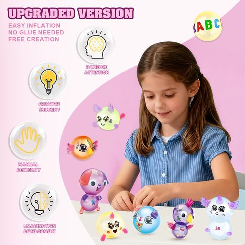 Gmajieny Capybara Balloon Craft Kit for Kids, DIY Magic Balloon Animal Maker Toy with Pump, Stickers & Accessories, Cute Animal Arts & Crafts Birthday Gift for Boys and Girls Ages 3+ in Kuwait