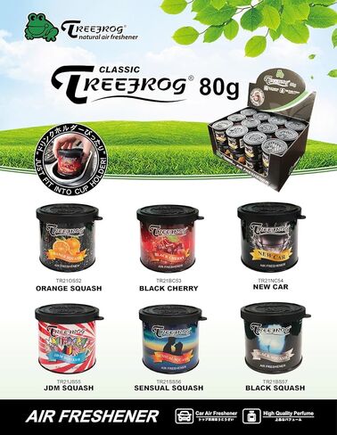 Tree Frog Air Freshener - JDM Squash (1box) x12cans in Saudi Arabia