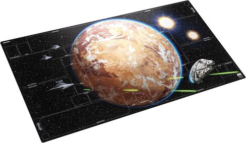 Star Wars Unlimited Battle Zone Game MAT - Optimized for 4 Players, Officially Licensed Full-Color Playmat, Slip-Resistant 51" by 27.5" Rubber Mat, Compatible with TCGs & LCGs, Made by Gamegenic in Kuwait