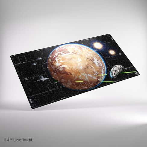 Star Wars Unlimited Battle Zone Game MAT - Optimized for 4 Players, Officially Licensed Full-Color Playmat, Slip-Resistant 51" by 27.5" Rubber Mat, Compatible with TCGs & LCGs, Made by Gamegenic in Kuwait