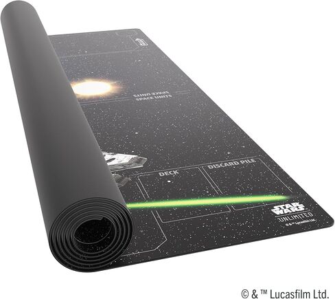 Star Wars Unlimited Battle Zone Game MAT - Optimized for 4 Players, Officially Licensed Full-Color Playmat, Slip-Resistant 51" by 27.5" Rubber Mat, Compatible with TCGs & LCGs, Made by Gamegenic in Kuwait