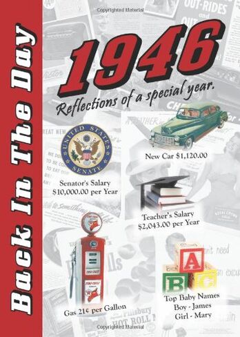 1946 Back In The Day - 24-page Greeting Card / Booklet with Envelope (5 x 7 Size) – Great for Birthdays, Anniversaries, Reunions, Graduations, Client & Corporate Gifts in Kuwait