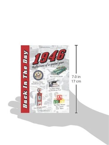 1946 Back In The Day - 24-page Greeting Card / Booklet with Envelope (5 x 7 Size) – Great for Birthdays, Anniversaries, Reunions, Graduations, Client & Corporate Gifts in Kuwait
