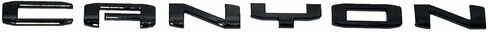 1pc Replacement for 2023-2024 Middle Tailgate Canyon Emblem Badge Decal Nameplate (Gloss Black) in Kuwait