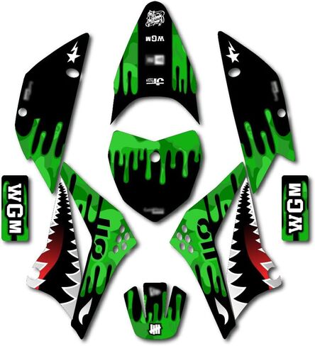 Green Savage Racing Graphics Kit Fits Kawasaki 2010-2025 KLX110 KLX 110 Decal Kit in Kuwait