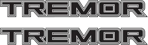 Tremor Decals Truck Bed Side Stickers F150 F250 (Black Red) in Saudi Arabia