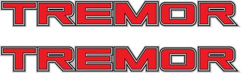 Tremor Decals Truck Bed Side Stickers F150 F250 (Black Red) in Saudi Arabia
