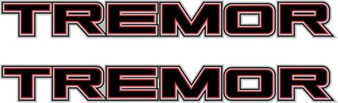 Tremor Decals Truck Bed Side Stickers F150 F250 (Black Red) in Saudi Arabia