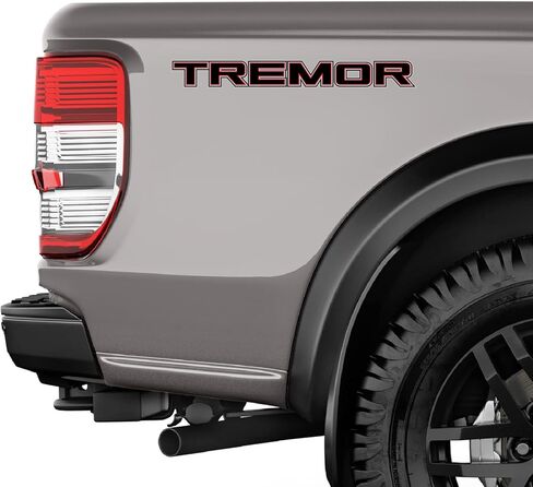Tremor Decals Truck Bed Side Stickers F150 F250 (Black Red) in Saudi Arabia