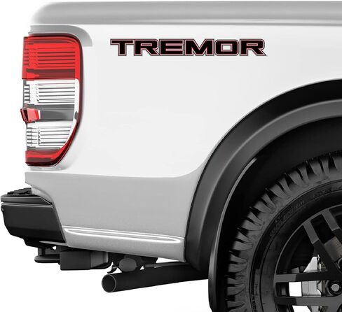 Tremor Decals Truck Bed Side Stickers F150 F250 (Black Red) in Saudi Arabia